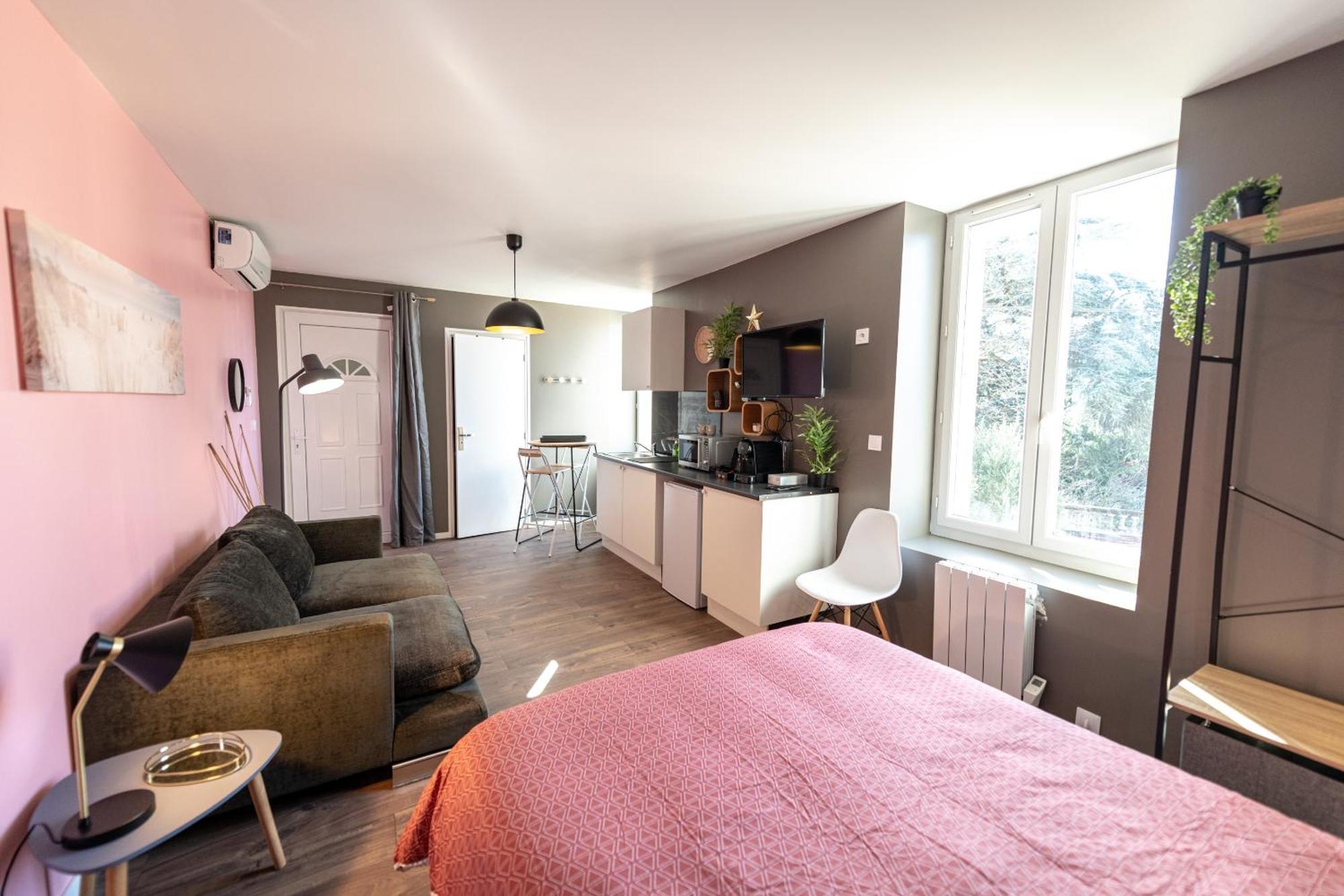 Kasa Lounge - Climatisation - Au Calme Apartment Rive-de-Gier ภายนอก รูปภาพ